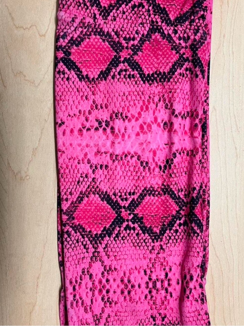 Hot Pink Snake Swim Top